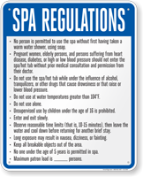 Nebraska Spa Regulations Sign