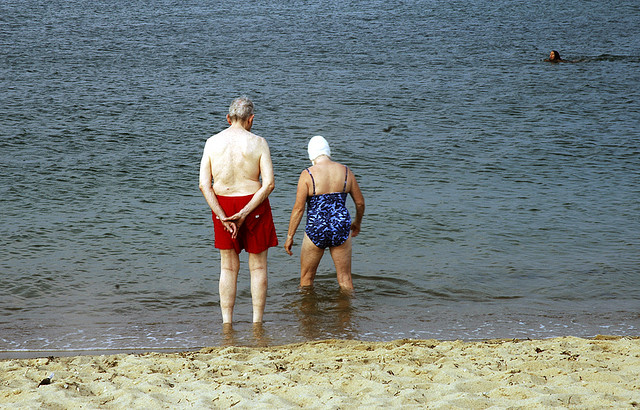 elderly swimmers