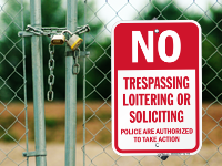 No Soliciting Signs