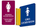 Women's Locker Room Signs