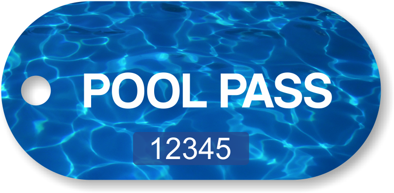 Rectangular Pool Pass In Swimming Pool Deep Blue Sign Sku Tg 1342