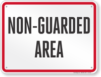 Wisconsin Non-Guarded Area Pool Sign