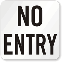 No Entry Pool Marker