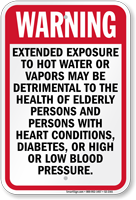 Nevada Hot Water Exposure Pool Sign