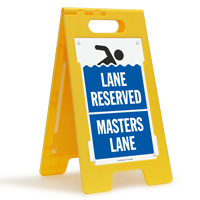 Lane Reserved Masters Lane Floor Sign