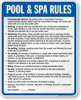 Minnesota Pool And Spa Rules Sign