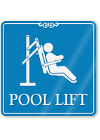 Pool Lift ShowCase Wall Sign