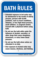 New Mexico Bath Rules Sign