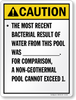 Utah Geothermal Bacterial Result Pool Sign