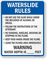 Waterslide Rules for Wisconsin